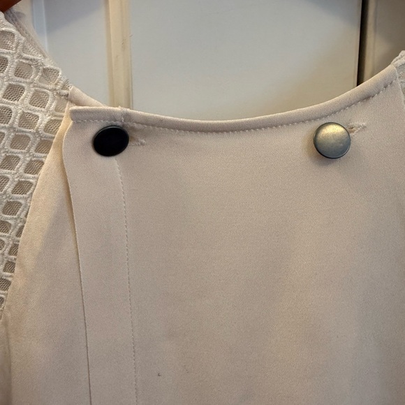 HUNTER BELL New York Mesh Sleeve Silk Blouse size Small - Picture 7 of 13